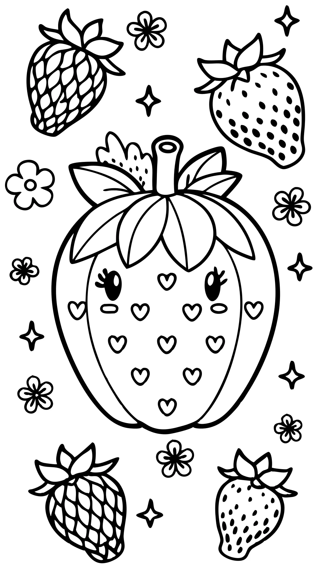 coloring pages for strawberry